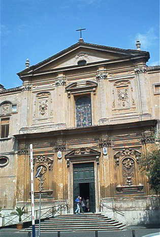 La facciata della chiesa di San Martino ai Monti