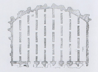Pianta della cisterna delle Sette Sale